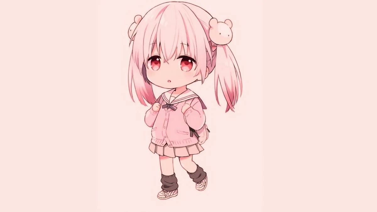 Hình vẽ tranh anime nữ chibi