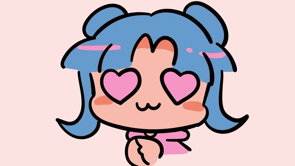 tranh vẽ Cô gái anime chibi