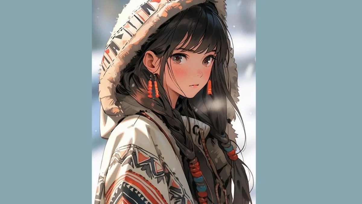 Hình vẽ tranh anime nữ buồn sâu thẳm
