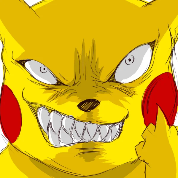 hình nền iphone đẹp Pikachu phong cách anime ác quỷ