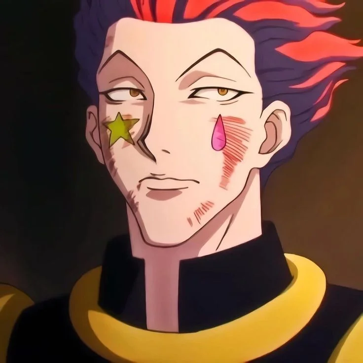 Hình nền máy tính chill Hisoka anime cận mặt
