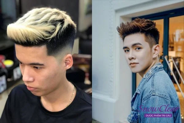 Short quiff nhuộm