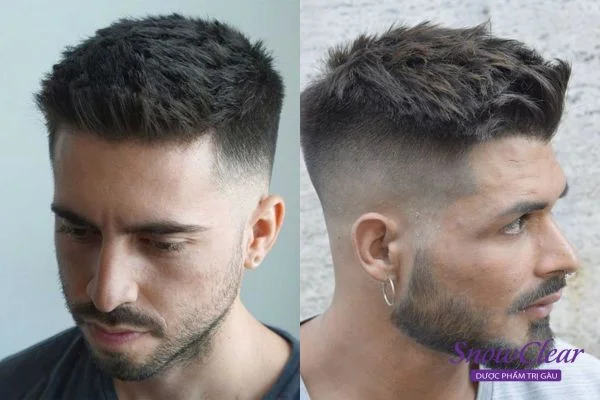 Kiểu tóc short quiff fade