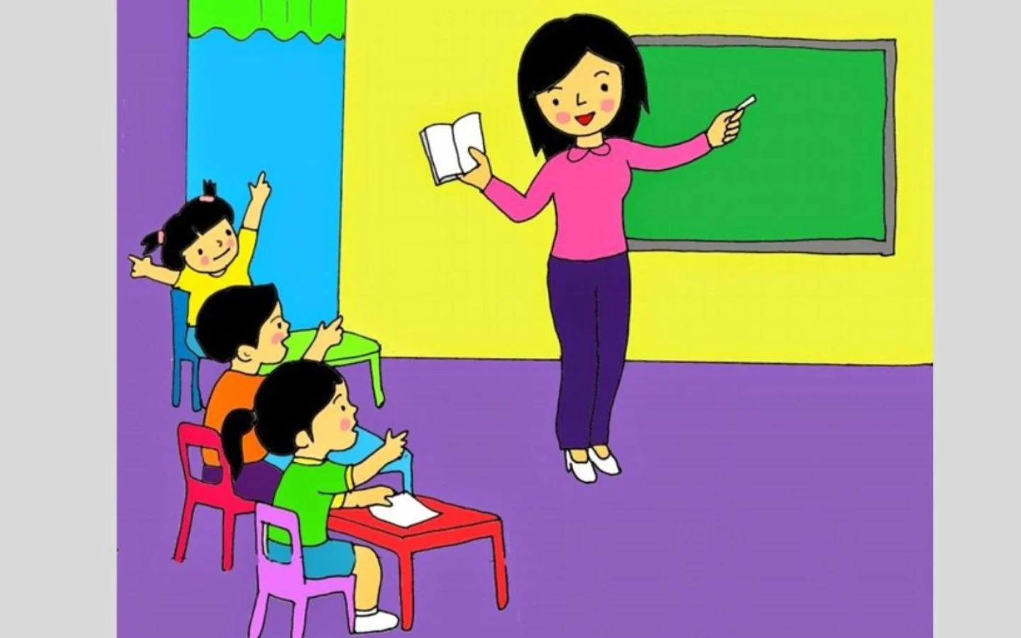 Bài giảng cô, niềm vui em
