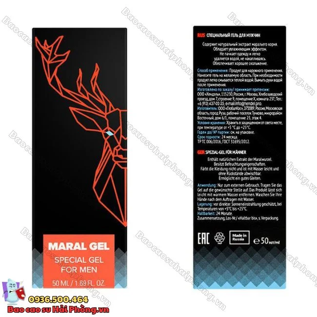 Gel tăng kích thước dương vật Maral Gel - An toàn, hiệu quả (2)