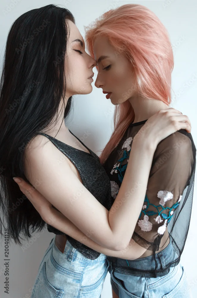 Same-sex love two girls Stock Photo | Adobe Stock