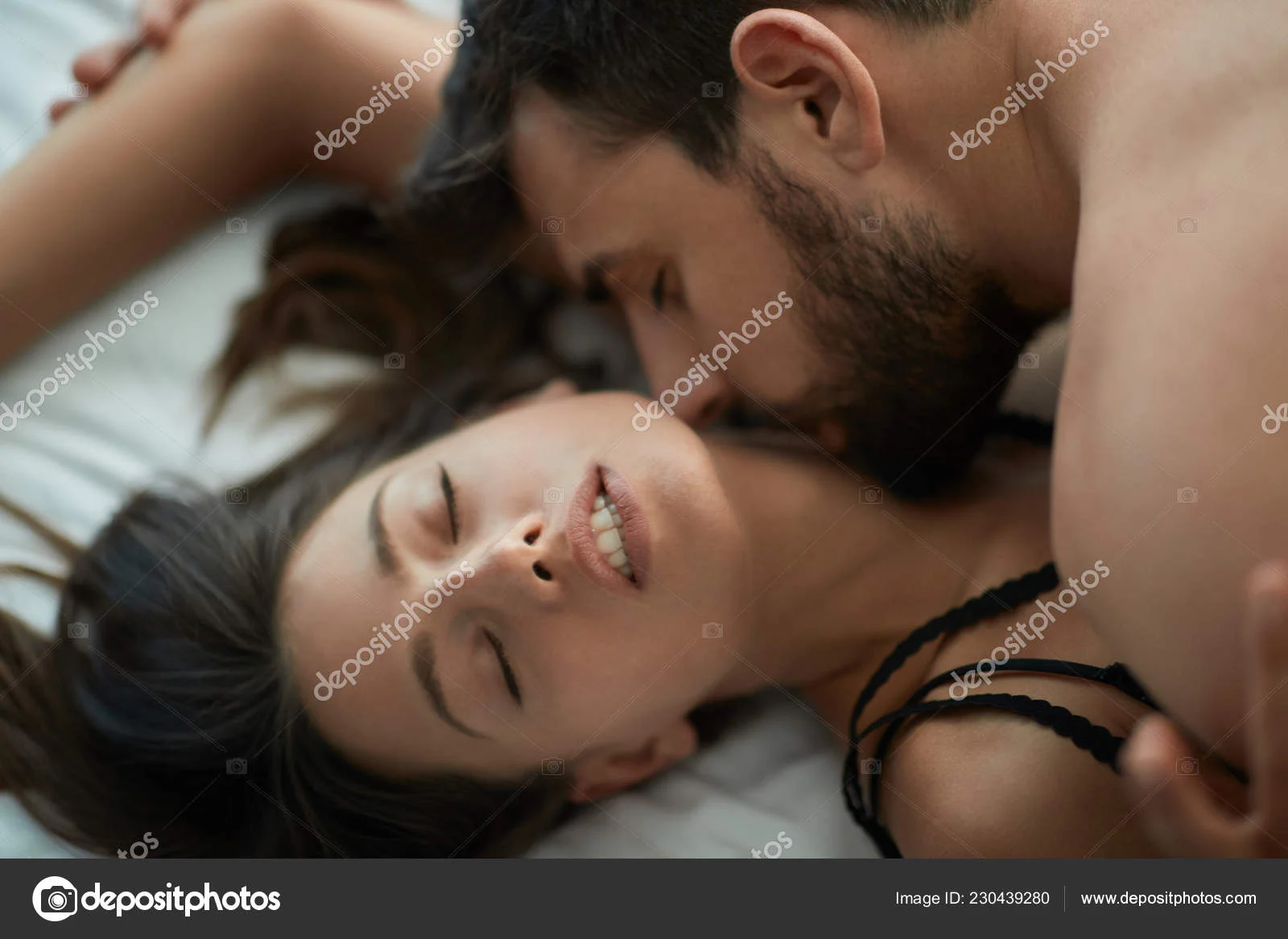 Couple Making Love Young Man Girl Pleasure Sex — Stock Photo © luckybusiness #230439280