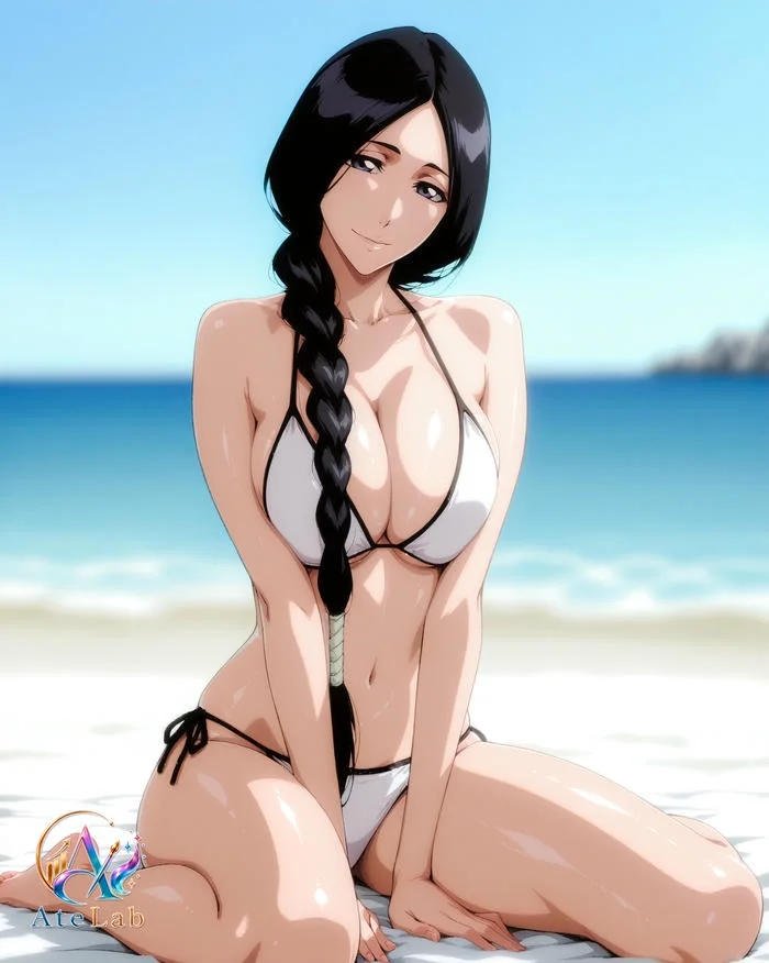 Hình ảnh sex anime ảnh cô gái mặc bikini gợi cảm trên bãi biển