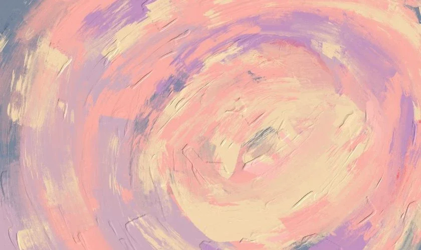 Hình nền PowerPoint đẹp với vòng xoáy màu hồng cam và vàng pastel