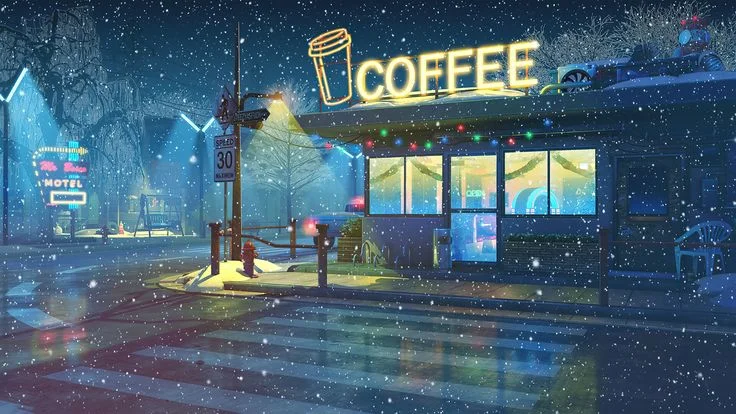 Hình nền máy tính chill lấp lánh 4k 1