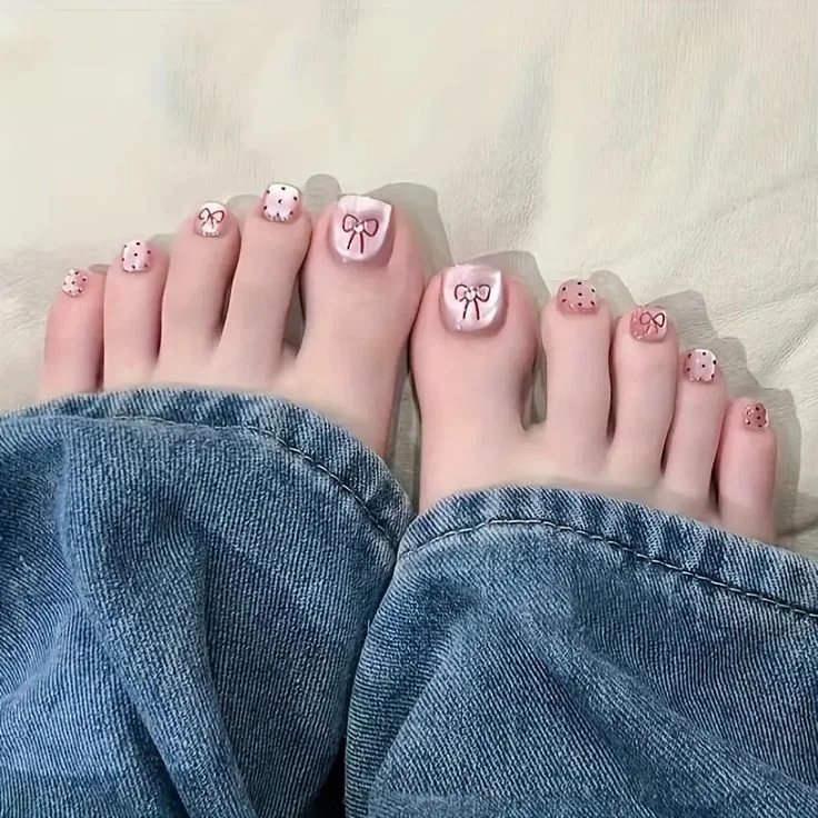 Móng acrylic | Mắt mèo, Nail tay chân, Mẫu nail chân đẹp