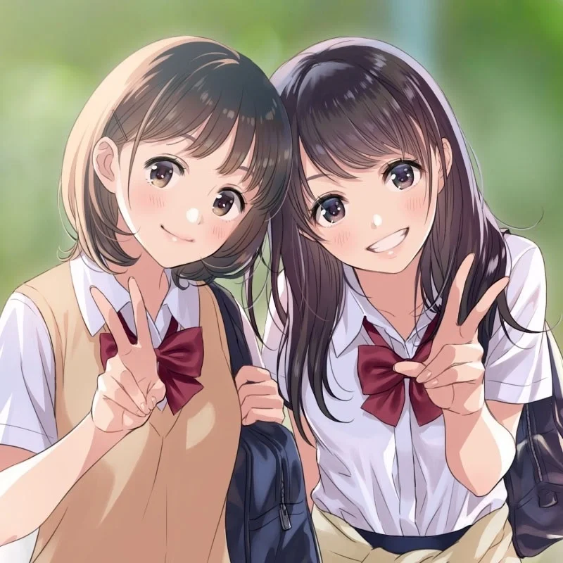 Bộ ảnh avatar đôi chibi cute ngọt ngào cho cặp đôi dễ thương (2)